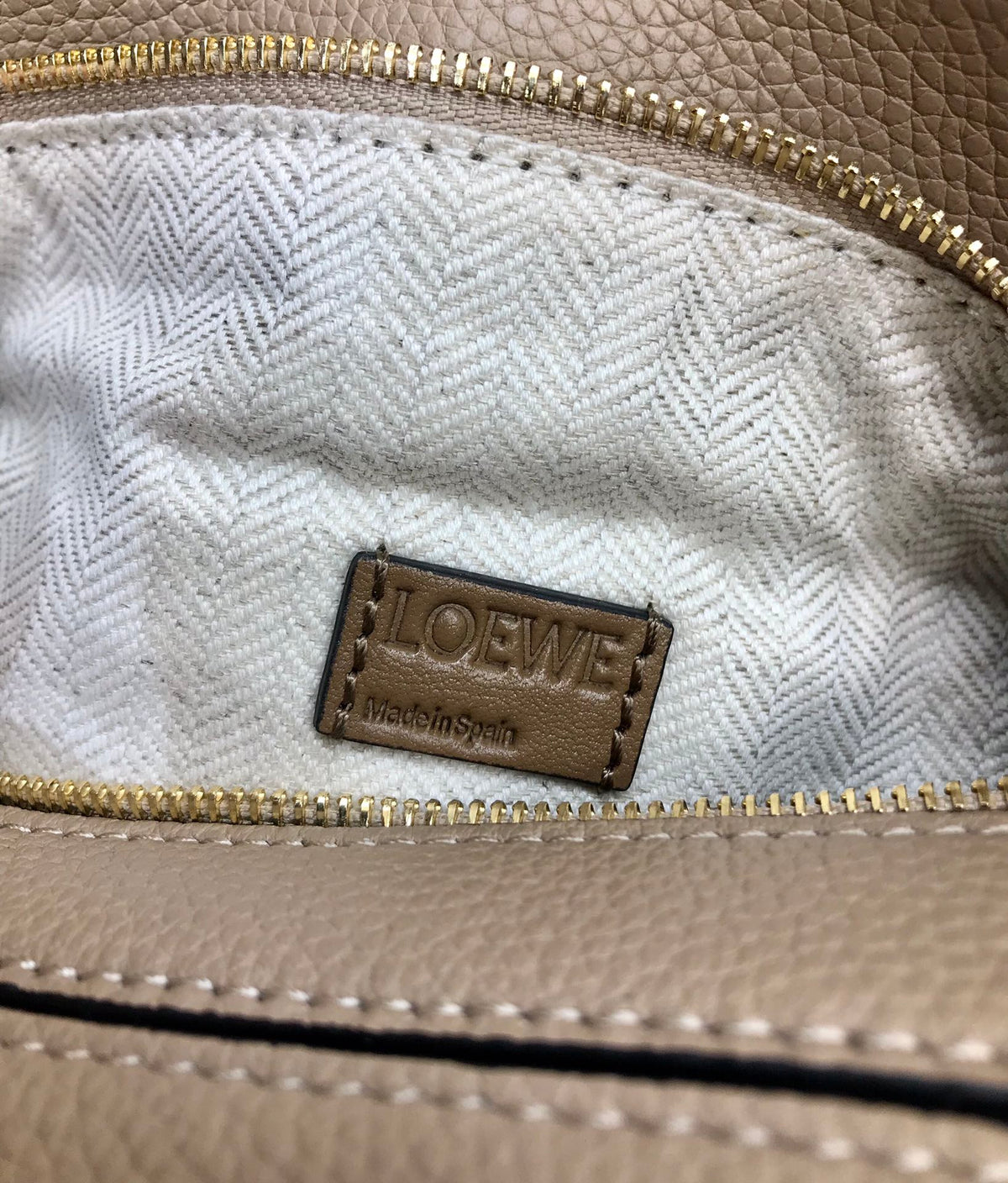 Loewe Mini 18 Puzzle Bag in Dark Khaki Green Calfskin