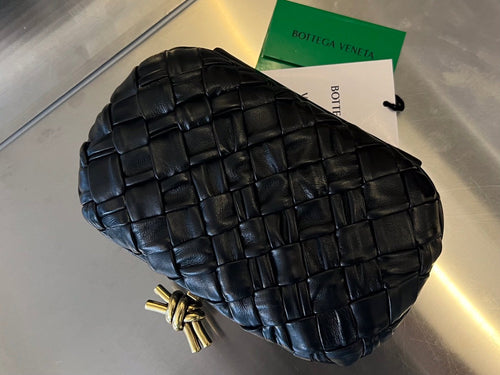 Bottega Veneta Knot 19 in Black Lambskin Bag