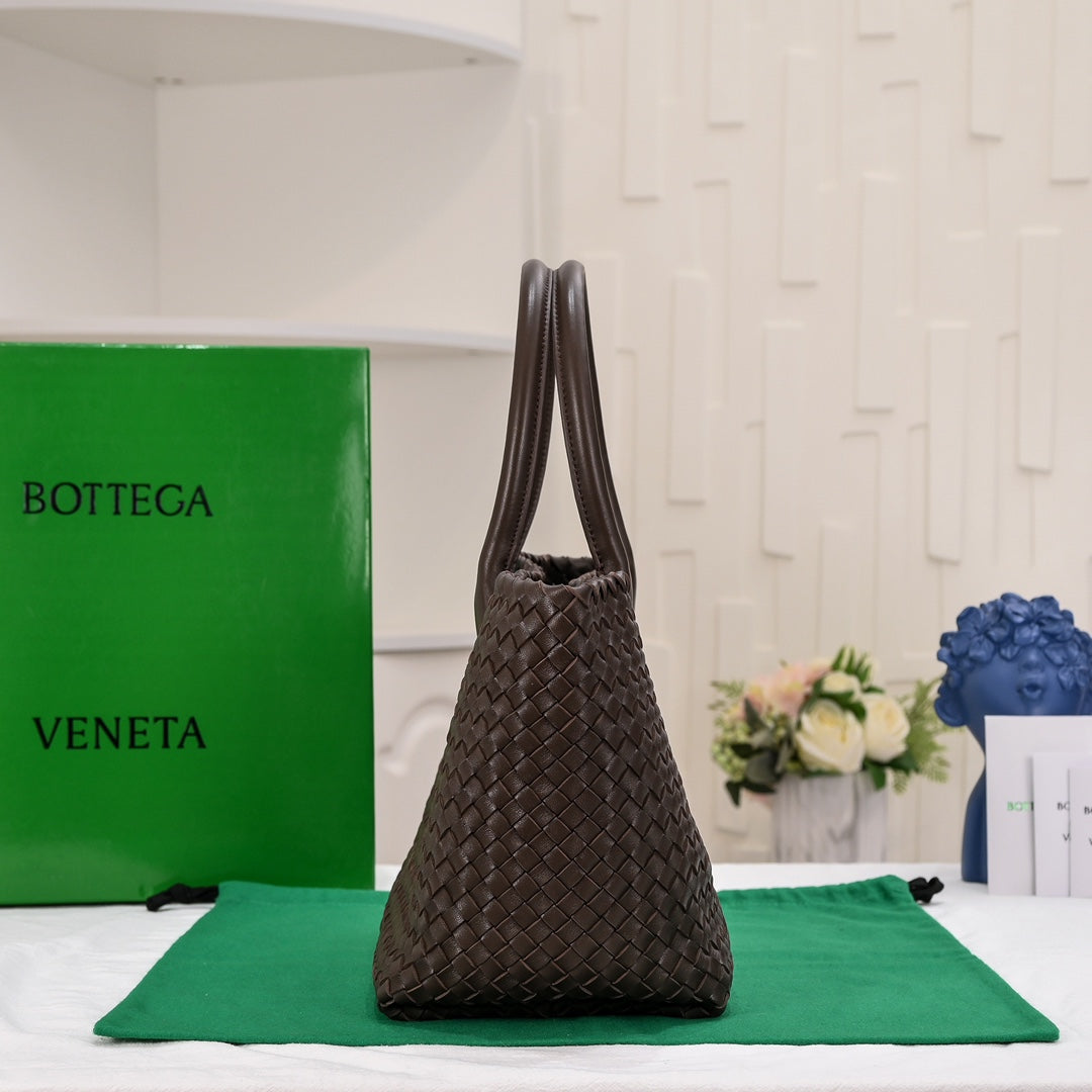 Bottega Veneta Large Cabat 45cm Chocolate Lambskin Ghw Bag