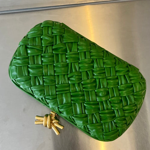 Bottega Veneta Knot 19 in Emerald Green Lambskin Bag