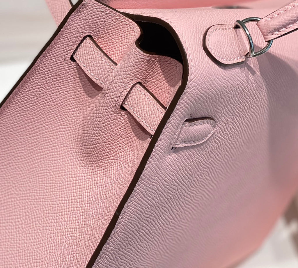 Hermes Kelly 25cm in Rose Sakura Swift Calfskin Silver Hardware Bag