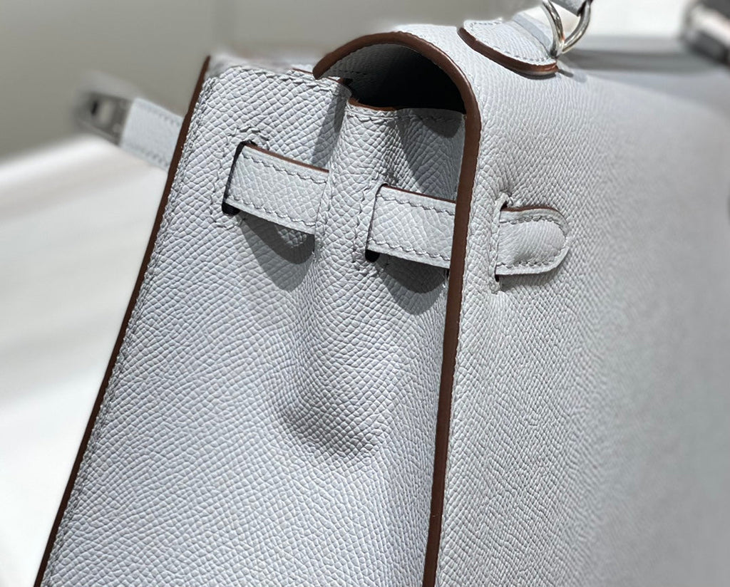 Hermes Kelly 28cm in Gris Perle Epsom Calfskin Palladium Hardware Bag