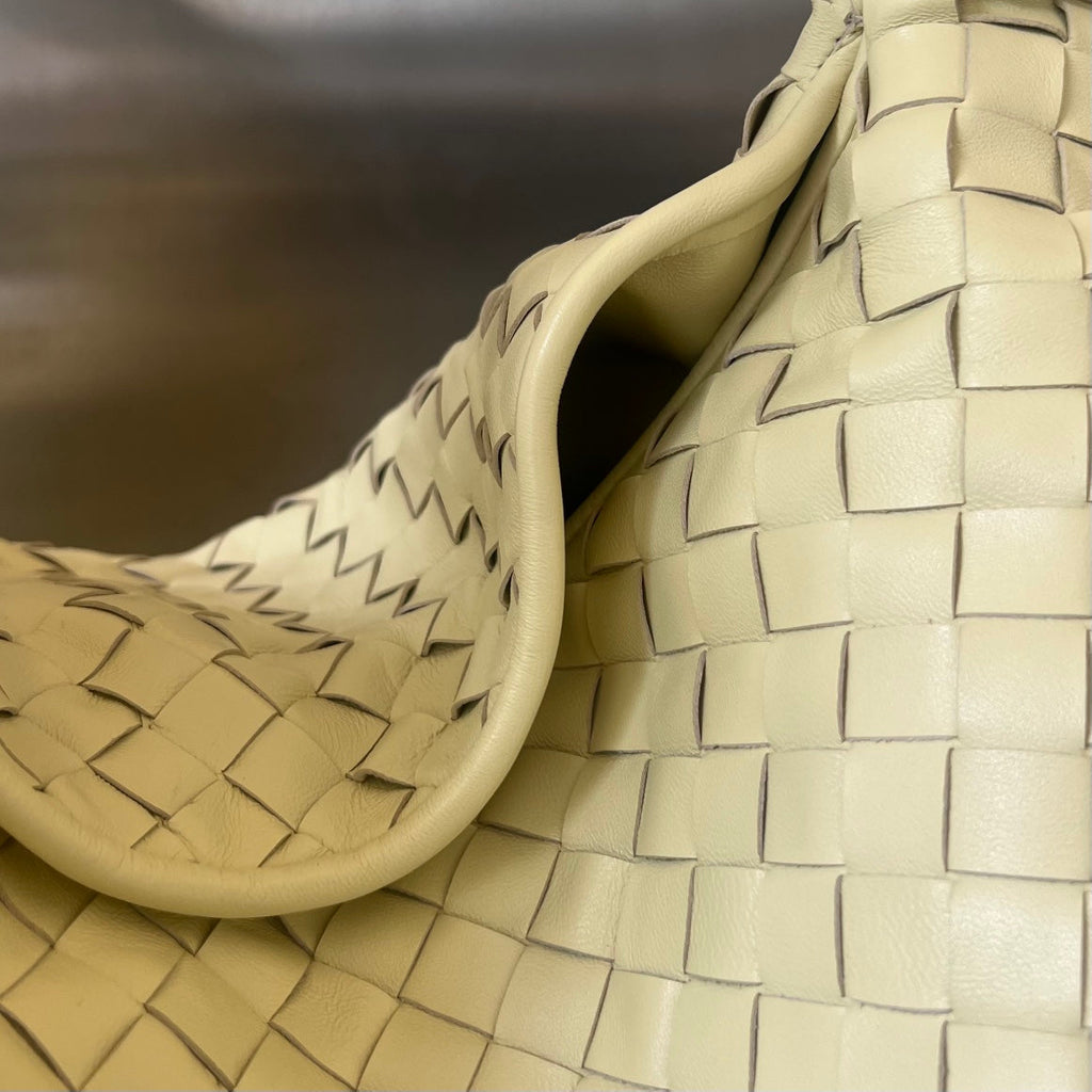 Bottega Veneta Large Hop 54 in Dark Cream Lambskin Bag