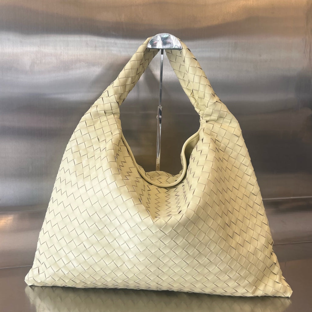 Bottega Veneta Large Hop 54 in Dark Cream Lambskin Bag