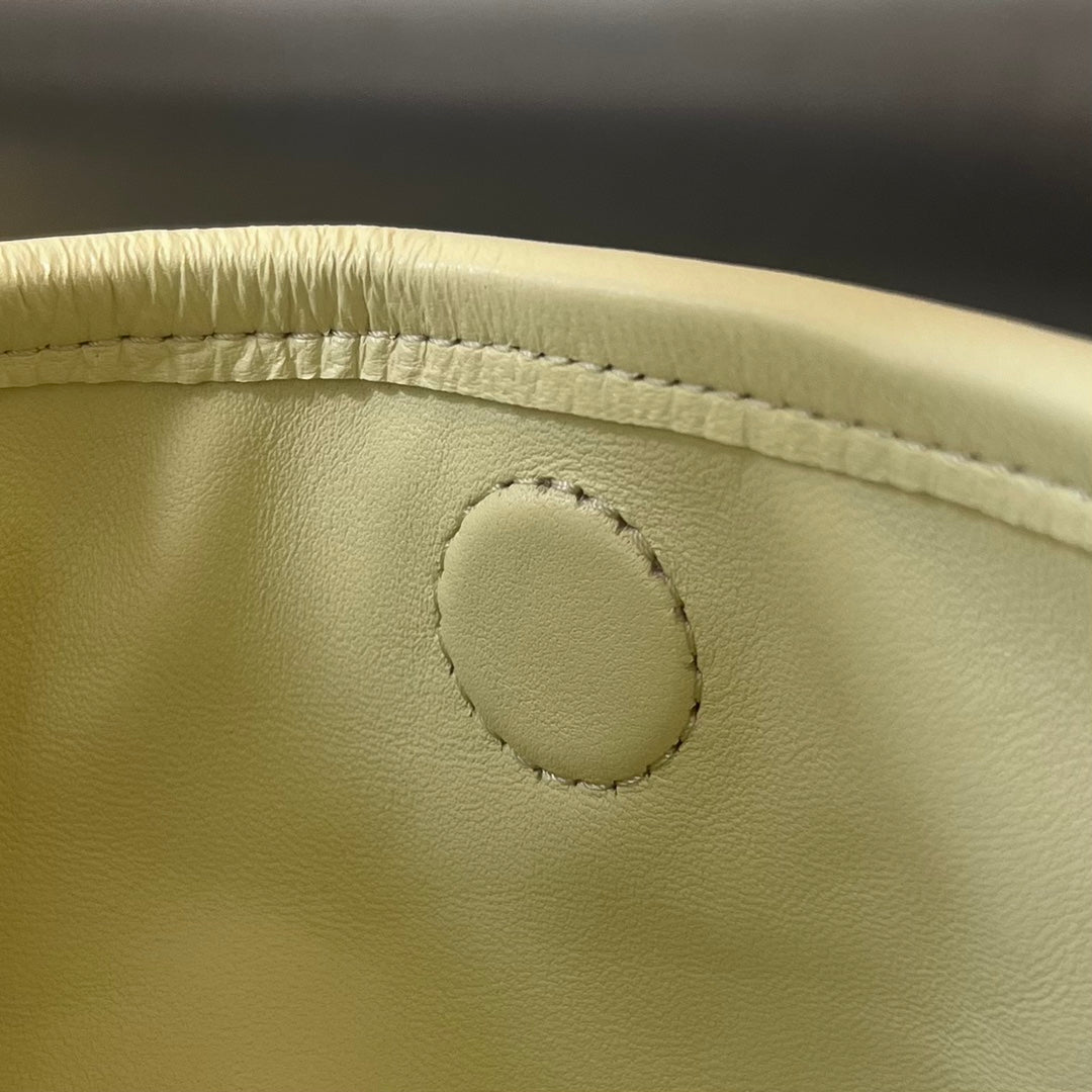 Bottega Veneta Large Hop 54 in Dark Cream Lambskin Bag