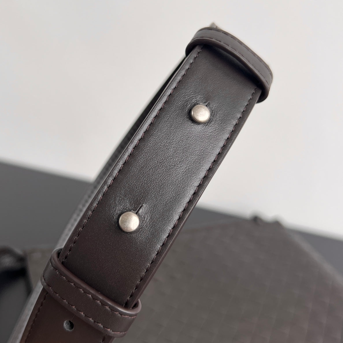 Bottega Veneta Large 35 Flat Loop in Black Calfskin Bag