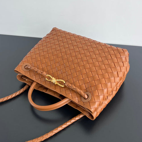 Bottega Veneta Large Andiamo 32 in Burnt Orange Lambskin Bag
