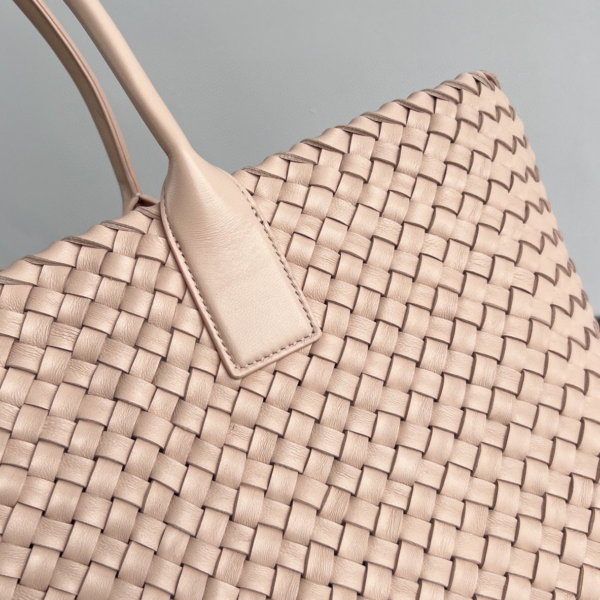 Bottega Veneta Large Cabat 51 in Almond Beige Lambskin Bag