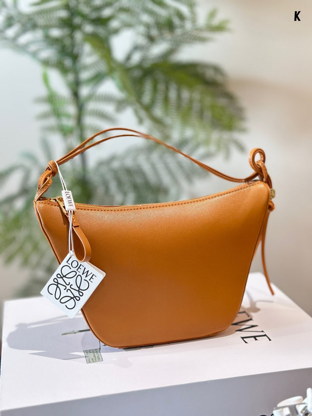 Loewe Luna Hobo 27 Bag in Warm Dessert Calfskin