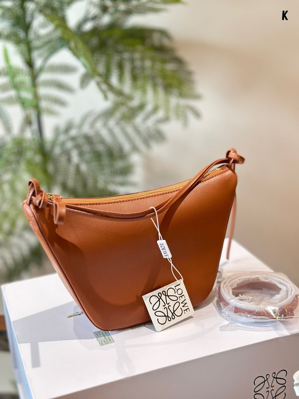 Loewe Luna Hobo 27 Bag in Warm Dessert Calfskin