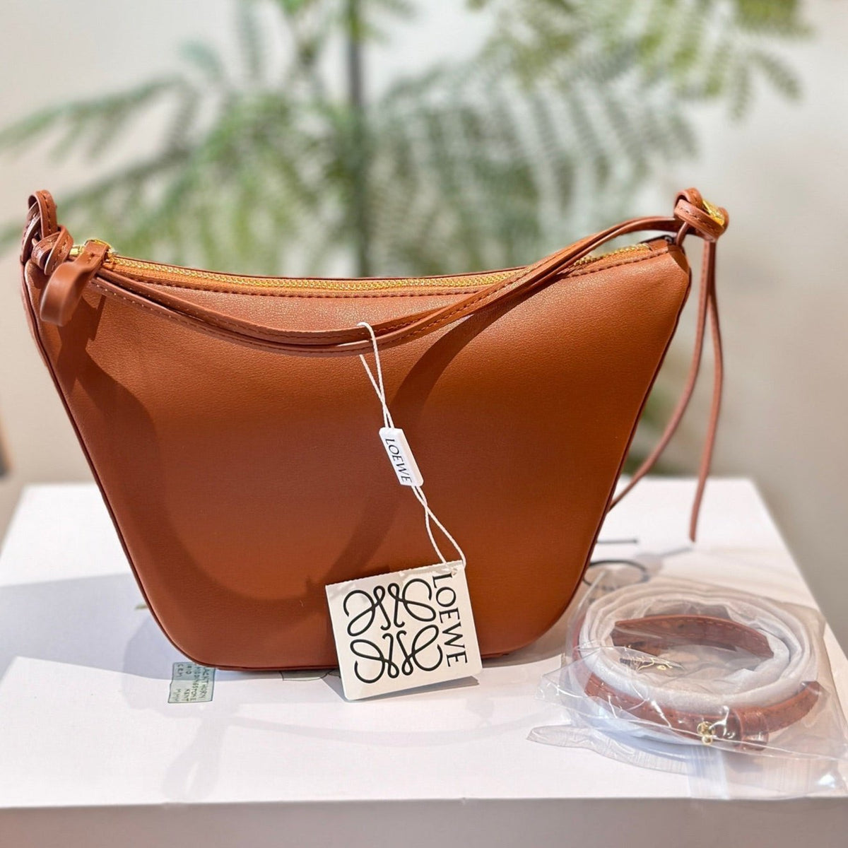 Loewe Luna Hobo 27 Bag in Warm Dessert Calfskin
