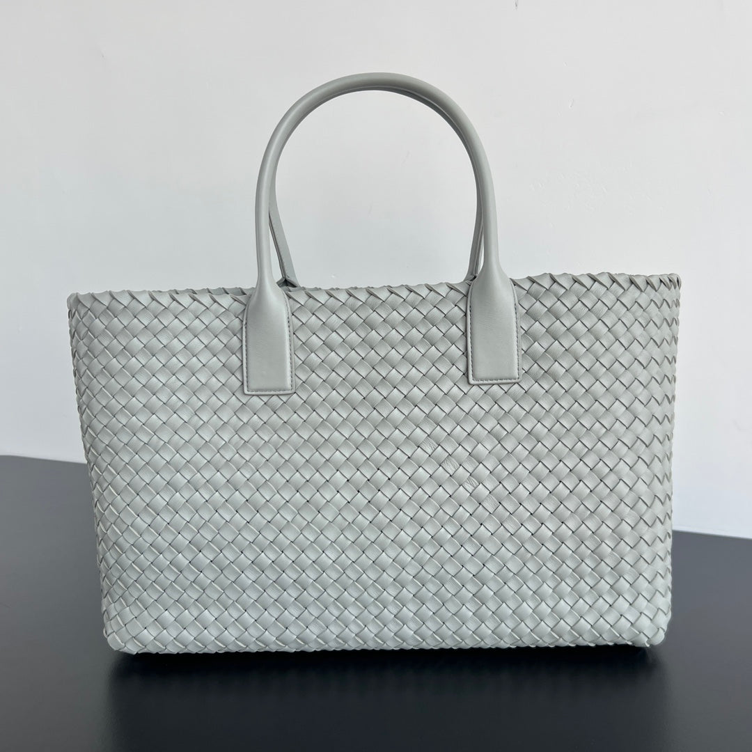 Bottega Veneta Large Cabat 51 in Rhino Gray Lambskin Bag