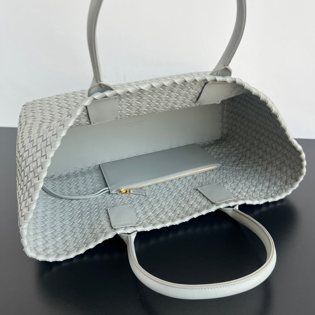 Bottega Veneta Large Cabat 51 in Rhino Gray Lambskin Bag