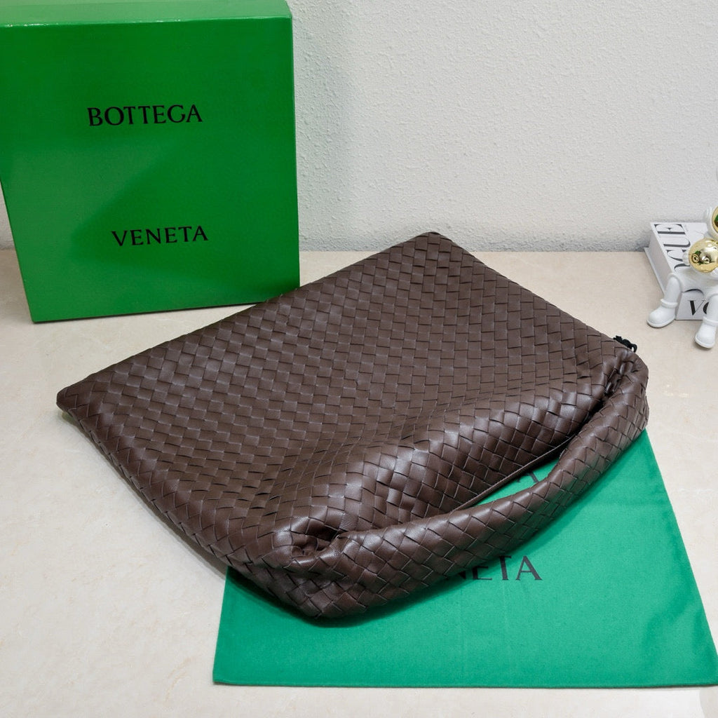 Bottega Veneta Large Hop 54 in Brown Lambskin Bag