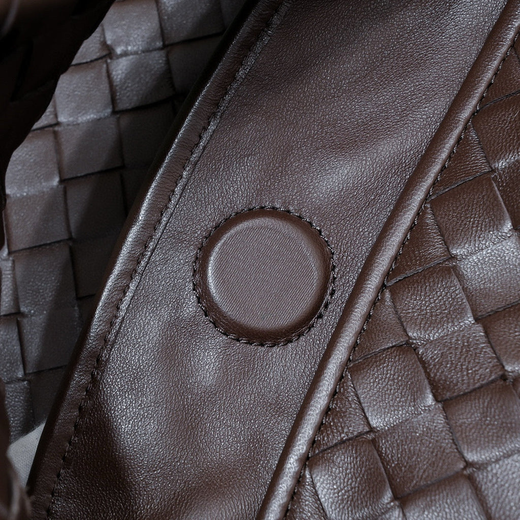 Bottega Veneta Large Hop 54 in Brown Lambskin Bag