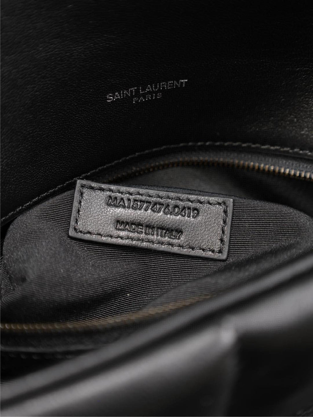 Saint Laurent Loulou Puffer Medium 29 in All Black Sheepskin Black Hardware Bag