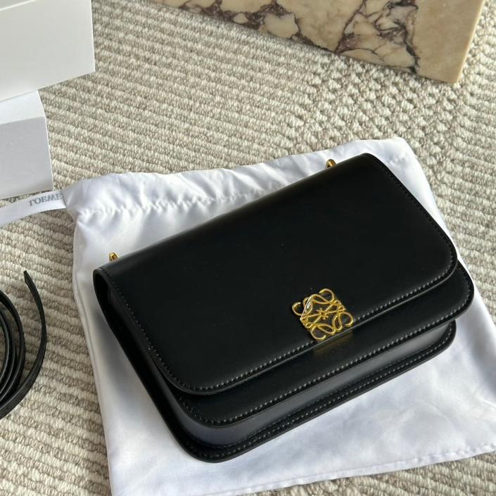 Loewe Goya Bag 23 in Black Silk Calfskin