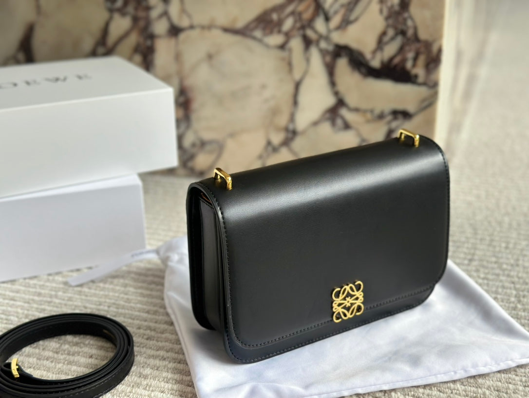 Loewe Goya Bag 23 in Black Silk Calfskin