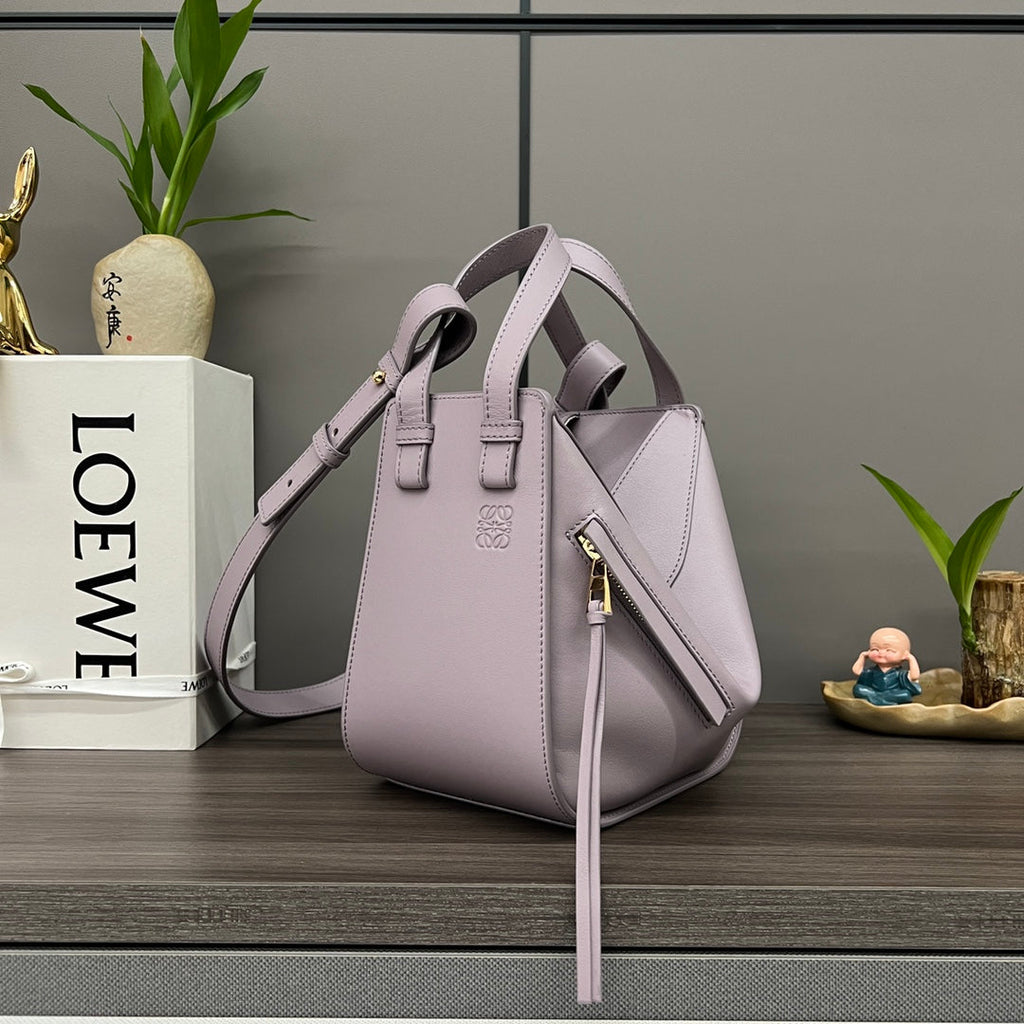 Loewe Mini 20 Hammock Bag in Dusty Pink Calfskin