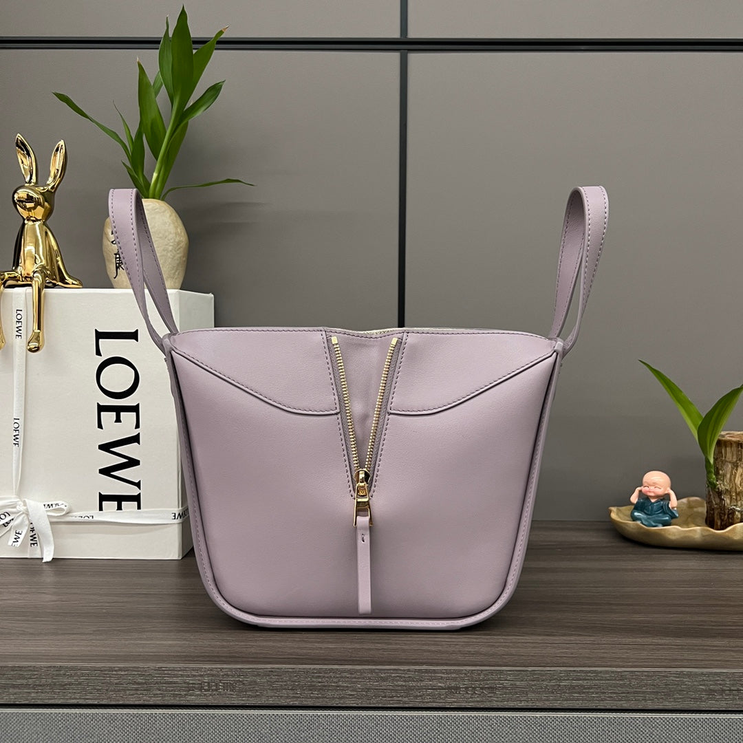 Loewe Mini 20 Hammock Bag in Dusty Pink Calfskin