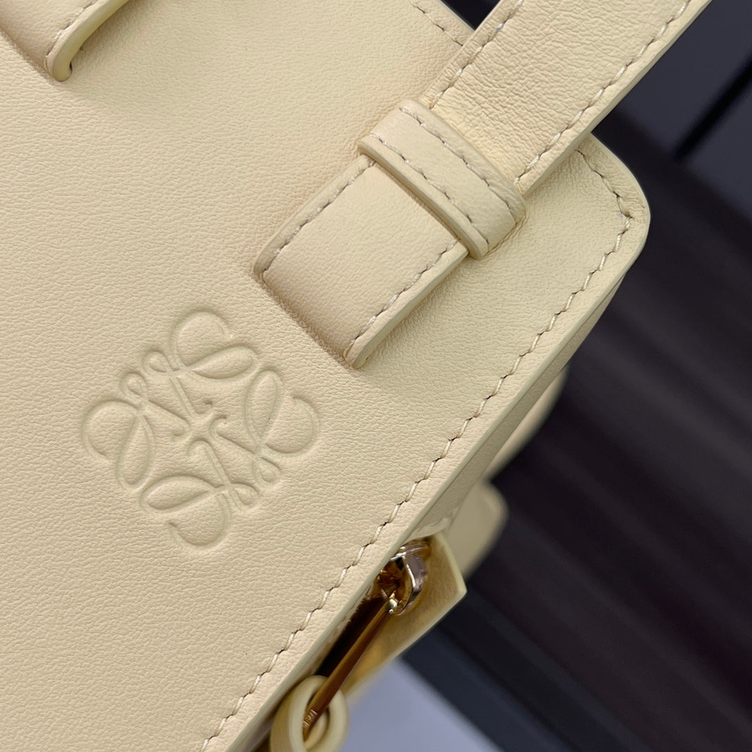 Loewe Mini 20 Hammock Bag in Light Yellow Calfskin