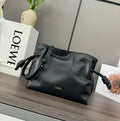 Loewe 23 Mini Flamenco Purse Bag in Black Nappa Lambskin