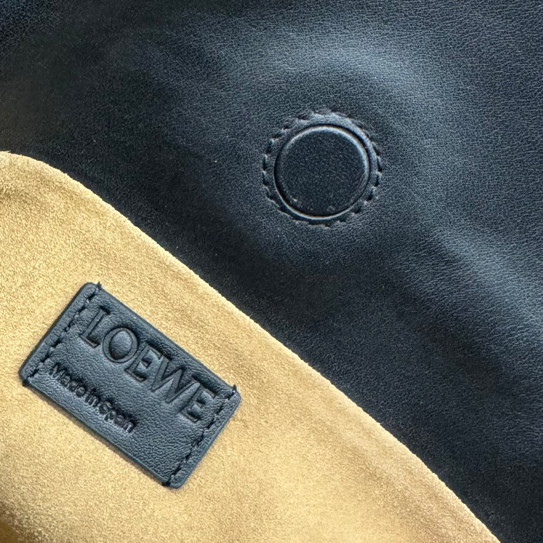 Loewe 23 Mini Flamenco Purse Bag in Black Nappa Lambskin