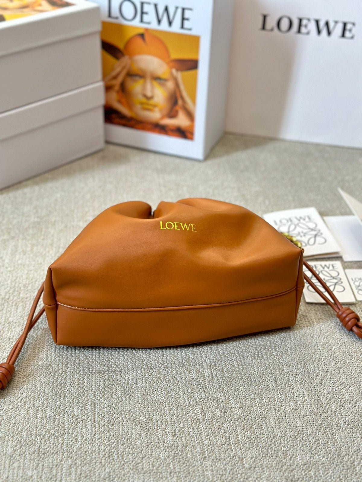 Loewe Small 23 Flamenco Purse in Warm Desert Nappa Lambskin