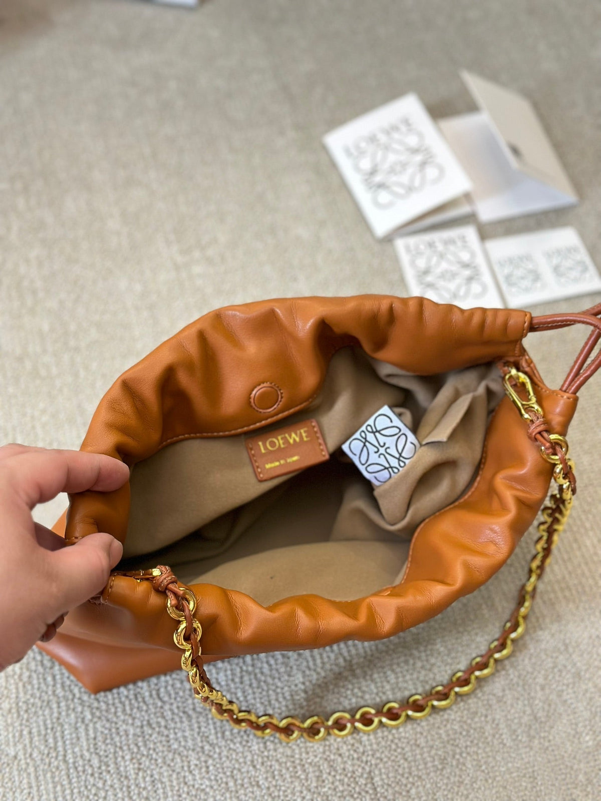 Loewe Small 23 Flamenco Purse in Warm Desert Nappa Lambskin