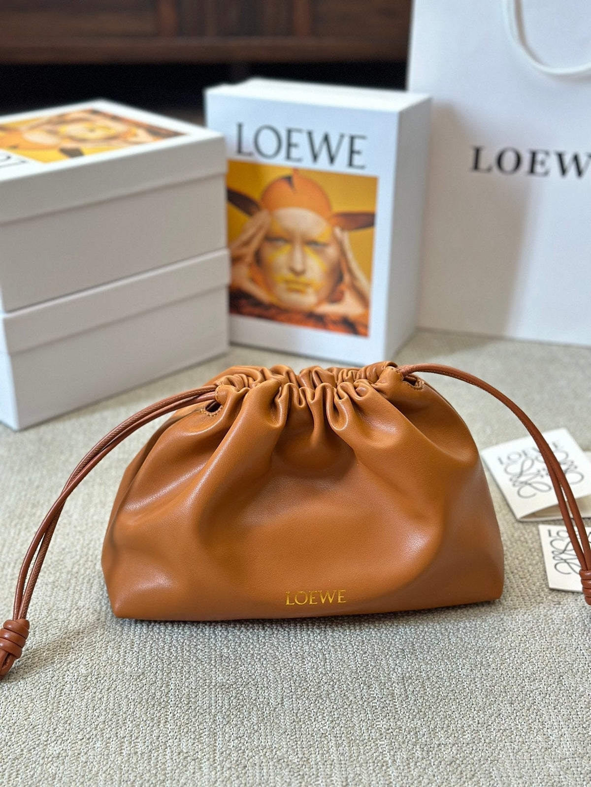 Loewe Small 23 Flamenco Purse in Warm Desert Nappa Lambskin