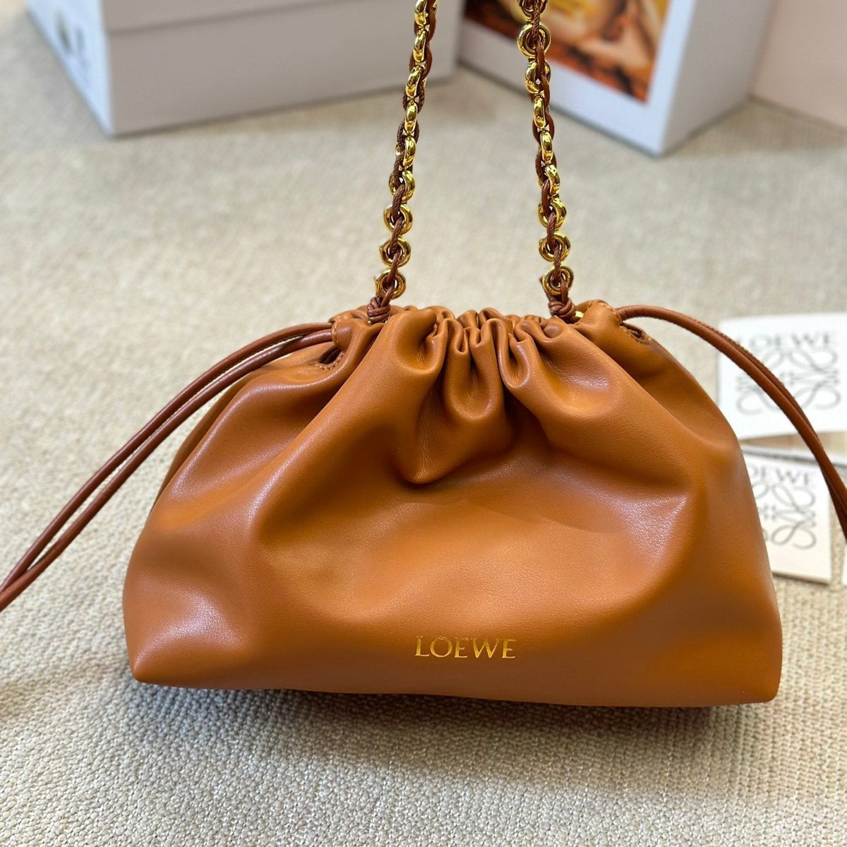 Loewe Small 23 Flamenco Purse in Warm Desert Nappa Lambskin