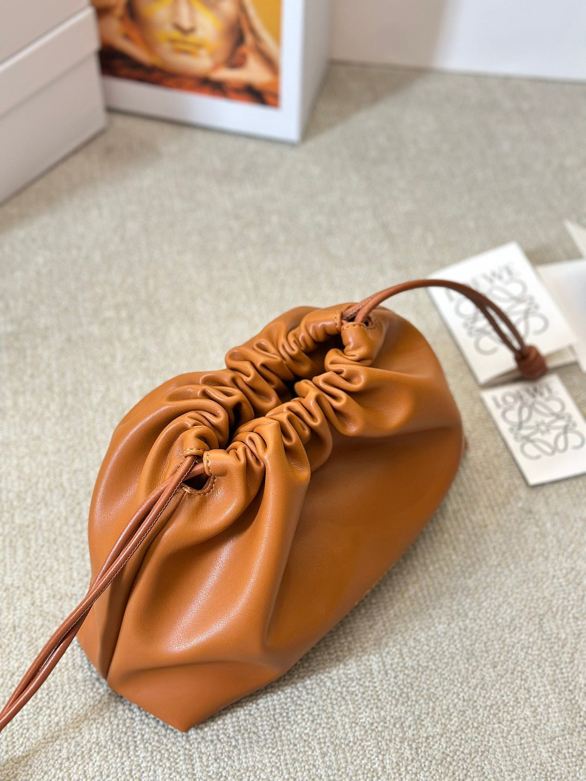 Loewe Small 23 Flamenco Purse in Warm Desert Nappa Lambskin