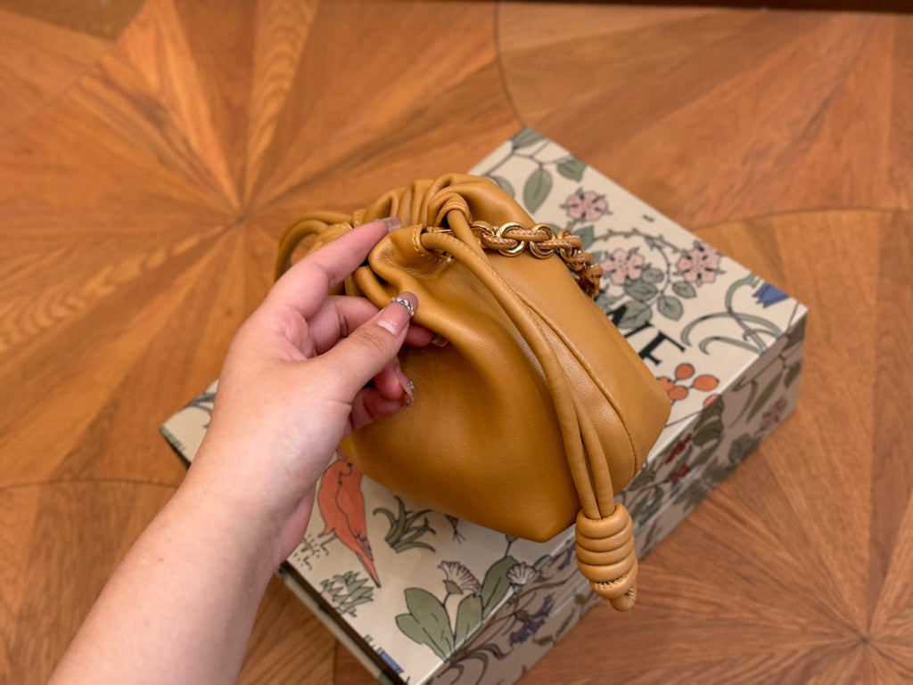 Loewe Mini 18 Flamenco Purse in Warm Desert Nappa Lambskin